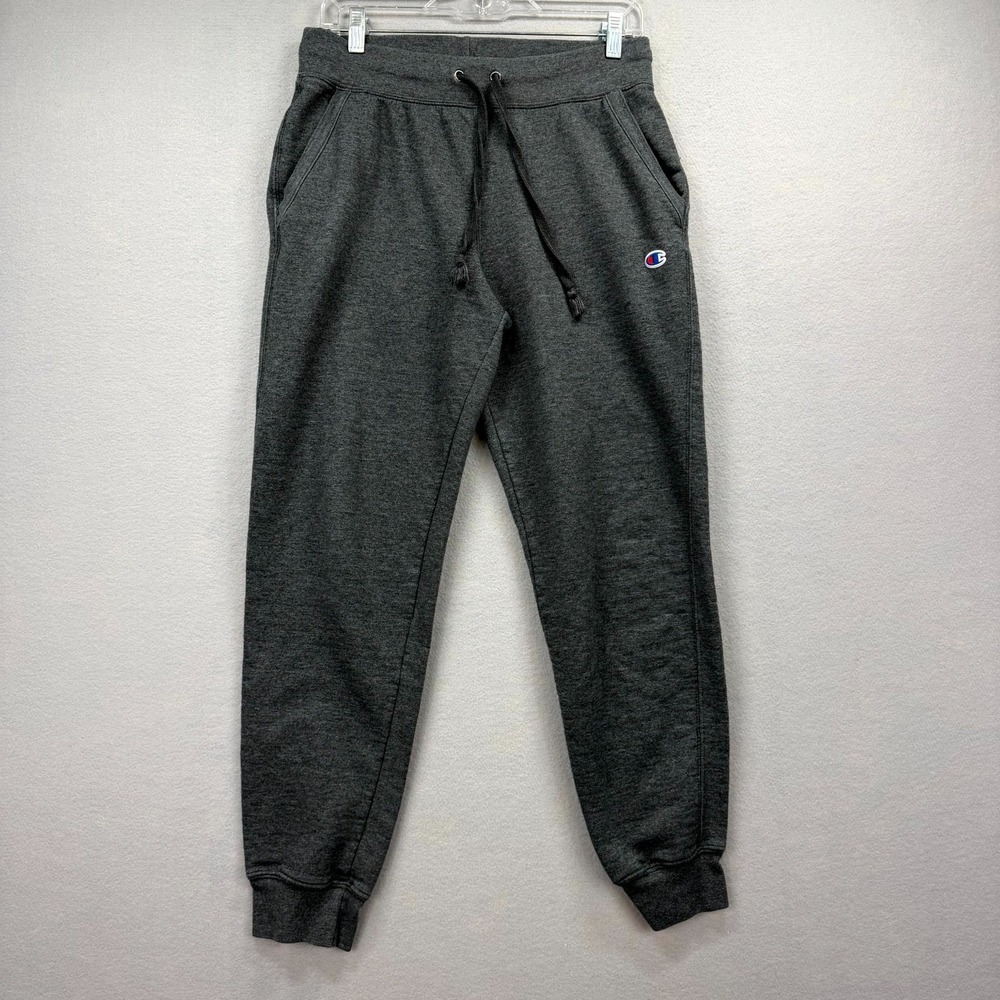 Champion Jogger Pants Men Medium 30x29* Heather Charcoal Athletic Gym Sweatpants